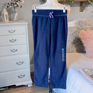 Pants Fleece Elastic Waist Navy Blue Comfy Girls 10 12 Childrens Place
